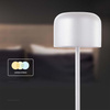Lampka Biurkowa Nocna V-TAC 1,5W LED 21cm Ładowanie Ściemnianie Biała 