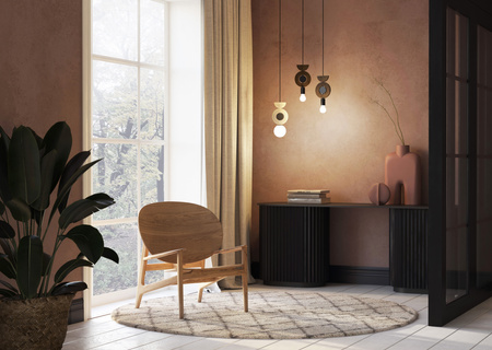 Lampa wisząca wisząca DROPS WOOD B