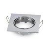 Oczko V-TAC GU10 Kwadrat Ruchome Chrom VT-779-CH-SQ
