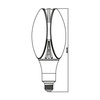 LED E27 PROFI 54W T108 9000lm 4000K INQ