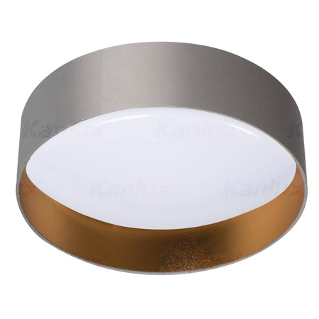 Plafon RIFA LED 17,5W szaro złoty barwa ciepła