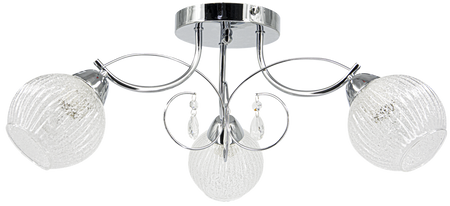 Lampa sufitowa Wenus 3xE27 Chrom 