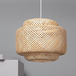 Naturalna lampa wisząca bambusowa E27 Boho