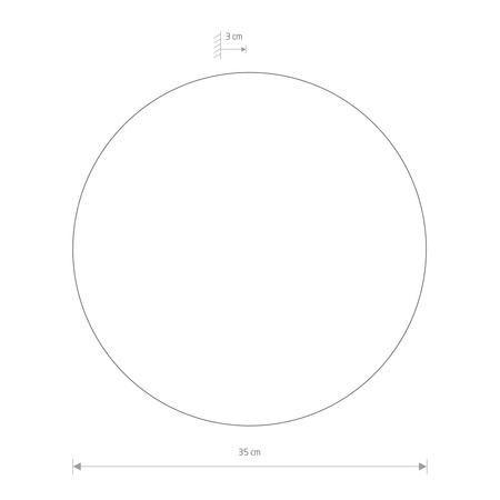 Nowodvorski Kinkiet biały RING LED L
