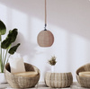 Lampa wisząca jutowa MUMIA boho