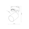 Tk Lighting TRACER TOP BLACK 1xGU10