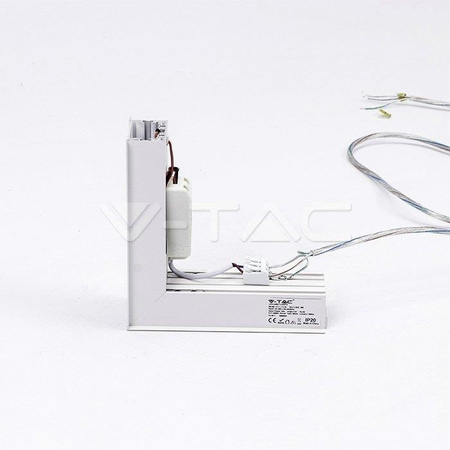 Łącznik L Opraw V-TAC 12W Linear Zewnętrzny Biały VT-7-41LW 4000K 1000lm 5 Lat Gwarancji
