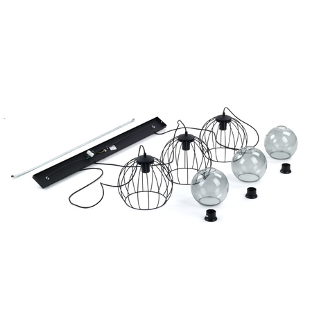 Lampa wisząca UNIVERSO BLACK 3xE27