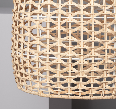 Rattanowa Lampa wisząca pleciona E27 naturalna Boho
