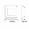 Plafoniera  OSLO  E27x2  IP44 IK10 biała matowa