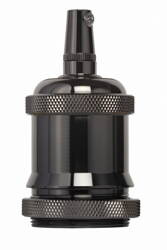 Oprawka dekoracyjna Vintage E27 metalowa grafit