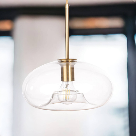 Lampa wisząca szklana przezroczysta PARIS Ufo E27