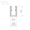 LED P10-4 Profil 2000 mm anod (nr kat 8610402)
