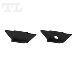 Komplet zaślepek bocznych czarnych P7-1 do osłonki C13 (1 szt. z otworem, 1 szt bez otworu) (nr kat 770707)