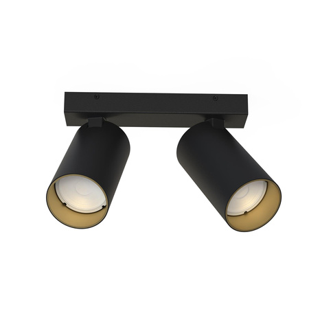 Nowodvorski Lampa sufitowa czarno złota reflektor MONO 