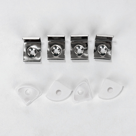 Profil Aluminiowy V-TAC 2mb Anodowany, Klosz Mleczny, Kątowy, Cienkościenny VT-8109