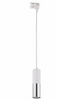 Lampa wisząca szynowa 1- fazowa biały chrom zwis GU10