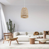 Lampa wisząca BOHO Africa trawa morska TH1F biała
