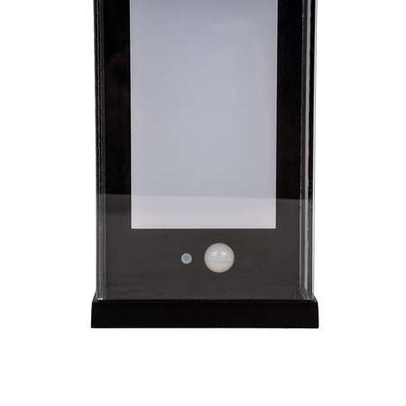 Kinkiet Ogrodowy Ścienny Solarny V-TAC 1W LED Czujnik Ruchu IP65 Szary Antracyt VT-1193 3000K 95lm