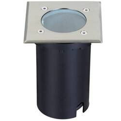 Lampa zewnętrzna najazdowa COMETA SG700Q 1xGU10 kwadrat satyna