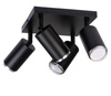 Lampa sufitowa spot light 4 TUBY czarna SR
