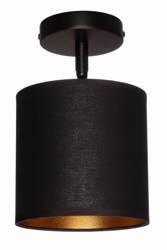 Lampa sufitowa plafon czarny abażur Oro