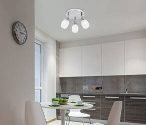 Szklana Lampa sufitowa SOFIA SMOKED 3xE27