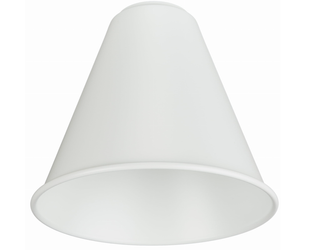 Klosz metalowy wąski biały stożek E27 LOFT