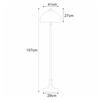 Lampa podłogowa K-F182208 z serii TIFANY