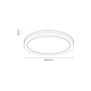 Plafon Marlon 36W Led 4000K okrągły Czarny IP54