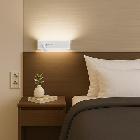 Kinkiet Resort left 10W + 3W LED 4000K Biały