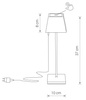 Nowodvorski Lampa przenośna czarna MAHE LED 