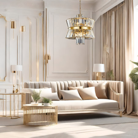 Żyrandol AURELIA GOLD 12xE14