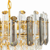 Lampa kryształowa luksusowa żyrandol Luxury Gold Grey WSC023