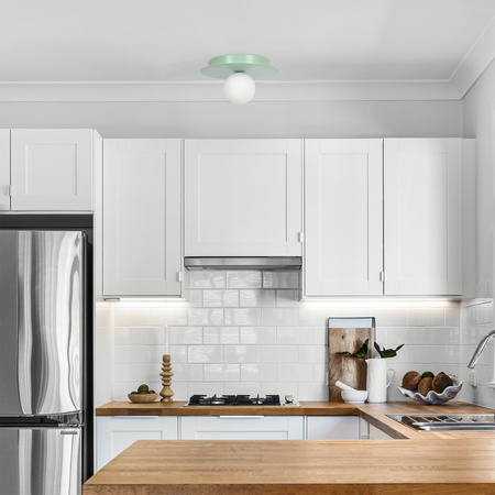 Lampa sufitowa w kolorze miętowym, plafon K-5453 z serii ROBIN