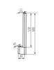 Kinkiet oprawa elewacyjna YALTE S 06 LED 8W NW-B 4000K czarna 60cm