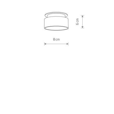 Oczko wpuszczane lampa podtynkowa biała SHINE IP20 Nowodvorski 11350