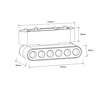 Reflektor Magnetic Slim Blaze 6W LED 4000K biały