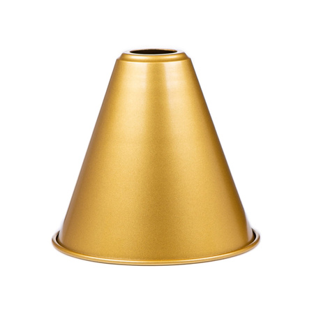 Lampa sufitowa żyrandol 3 klosze Stożek złoty