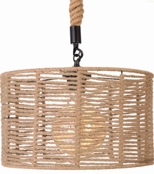 Lampa wisząca jutowa WALEC Boho 40cm E27