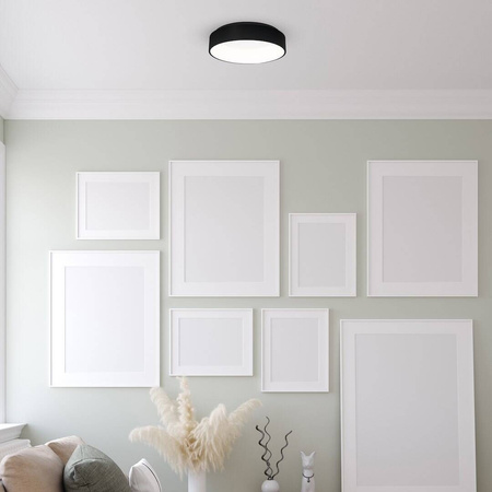 Plafon OHIO BLACK 24W LED