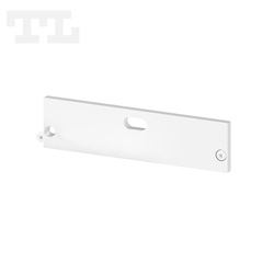 Zaślepka aluminiowa biała P20-1 z otworem (wkręty w komplecie) (nr kat 7720113)