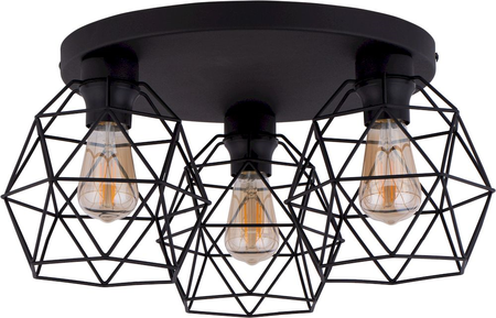 Lampa sufitowa GALAXY Black 3xE27 koło
