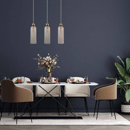 Light prestige Piega 3 wisząca amber LP-939/3L amber