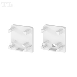 Komplet zaślepek bocznych białych P13-2 do osłonki C25 (2 szt bez otworu) (nr kat 77132502)