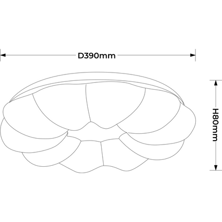 Plafon Ariva 40 cm biały LED 4000K
