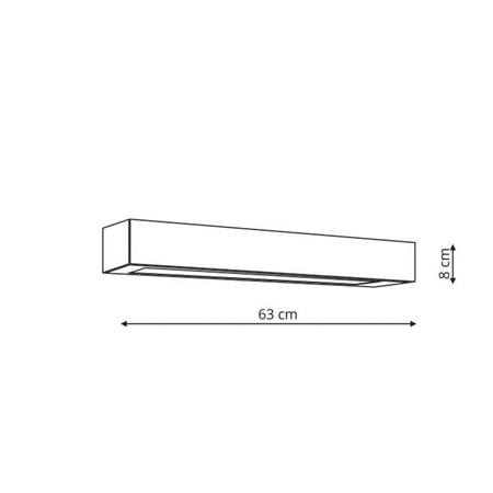 Kinkiet Ibros średni 1xLED CCT czarny IP44 