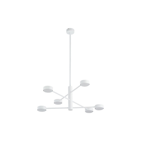 Nowodvorski Lampa wisząca metalowa biała ORBIT 