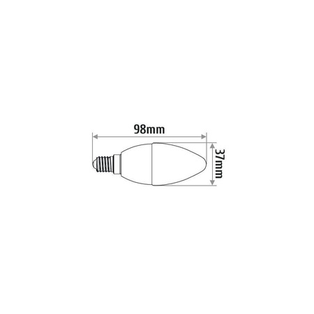 Żarówka LED B35 E14 5W ŚWIECZKA 320lm 4000K INQ