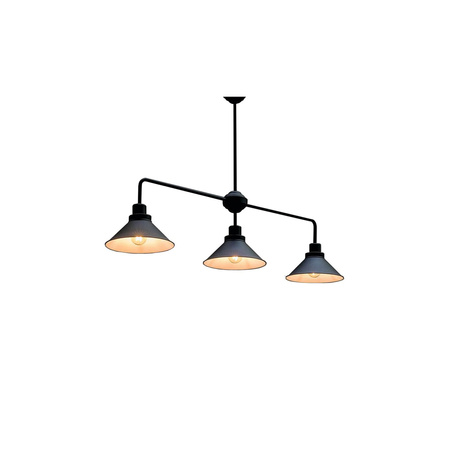 Nowodvorski Lampa sufitowa czarna metalowa CRAFT